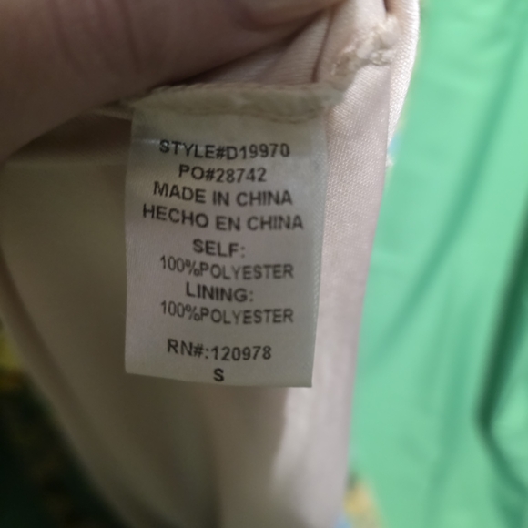 Entro EUC Small Floral V-Neck Maxi Dress PTP 22 - Picture 5 of 5